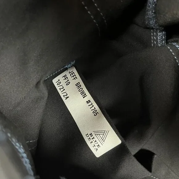 Blue Delta Custom Black Jeans USA Men's 35X28 Stretch Straight PF10 *Read - Picture 4 of 12